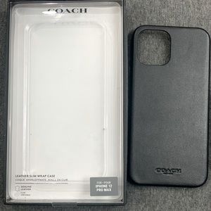 Coach Leather Slim Wrap Case (IPhone 12 Pro Max)